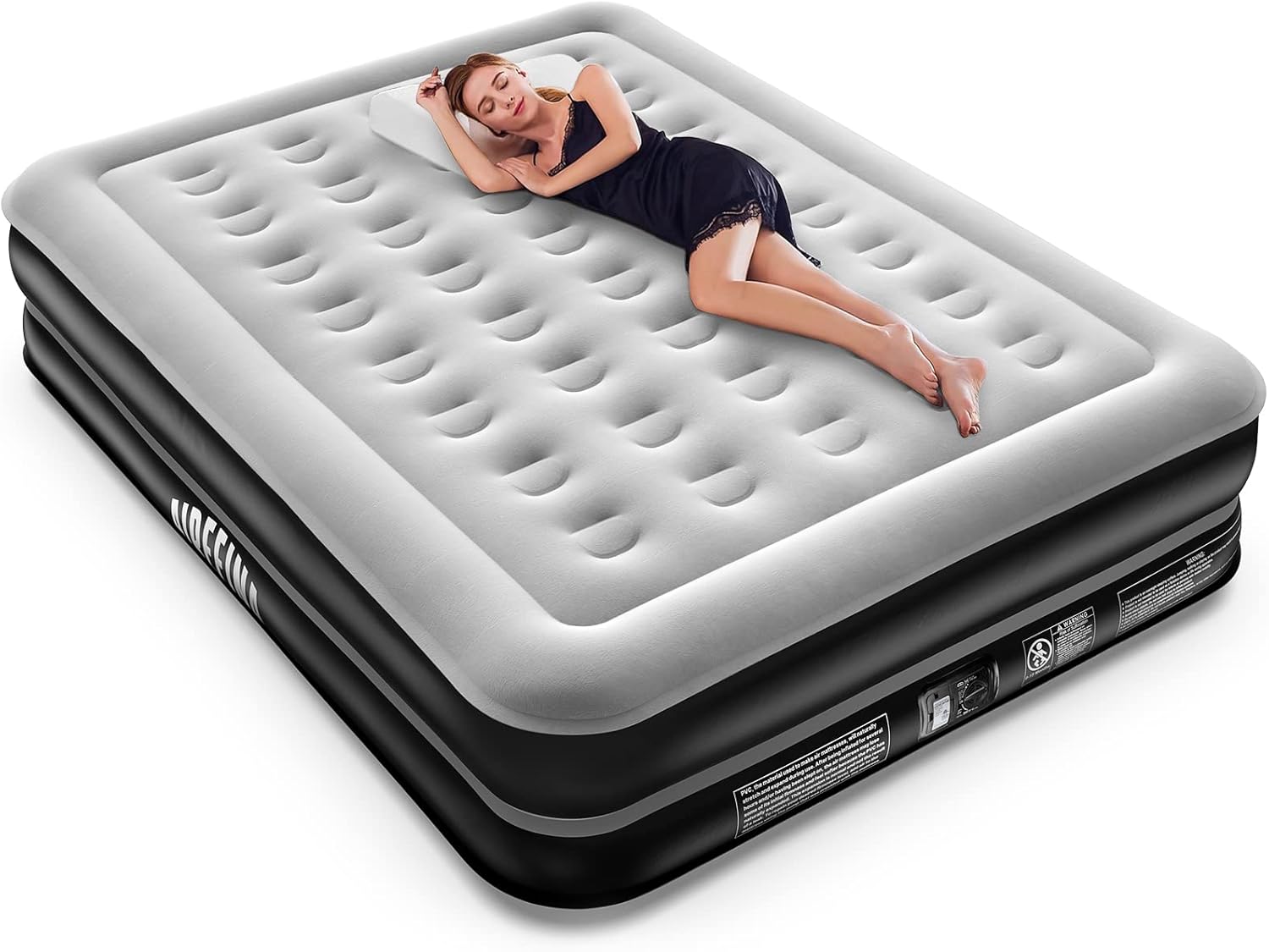 Airefina Deluxy Queen Air Mattress, Inflatable Air...