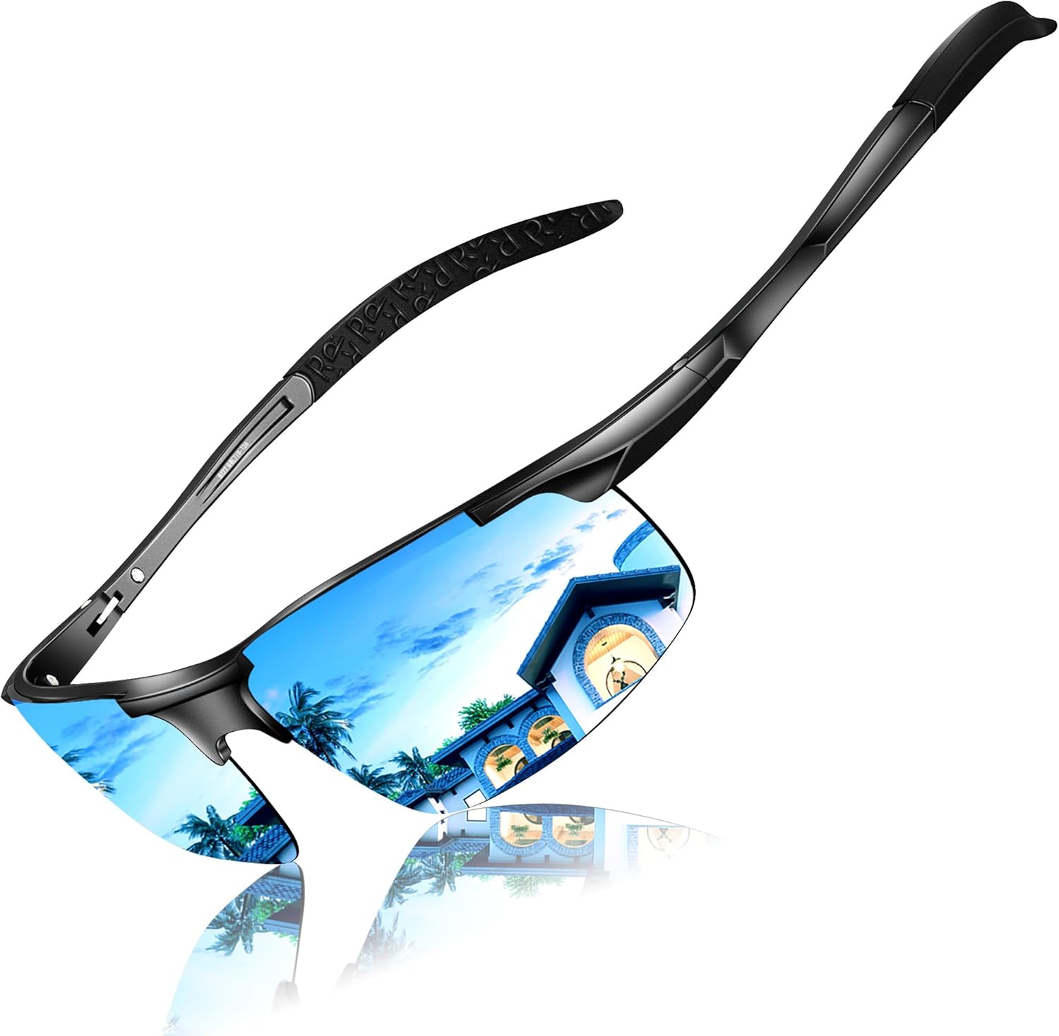 DADA-PRO Polarised Sunglasses Mens Running Driving Cycling Sports Wrap Around Su...