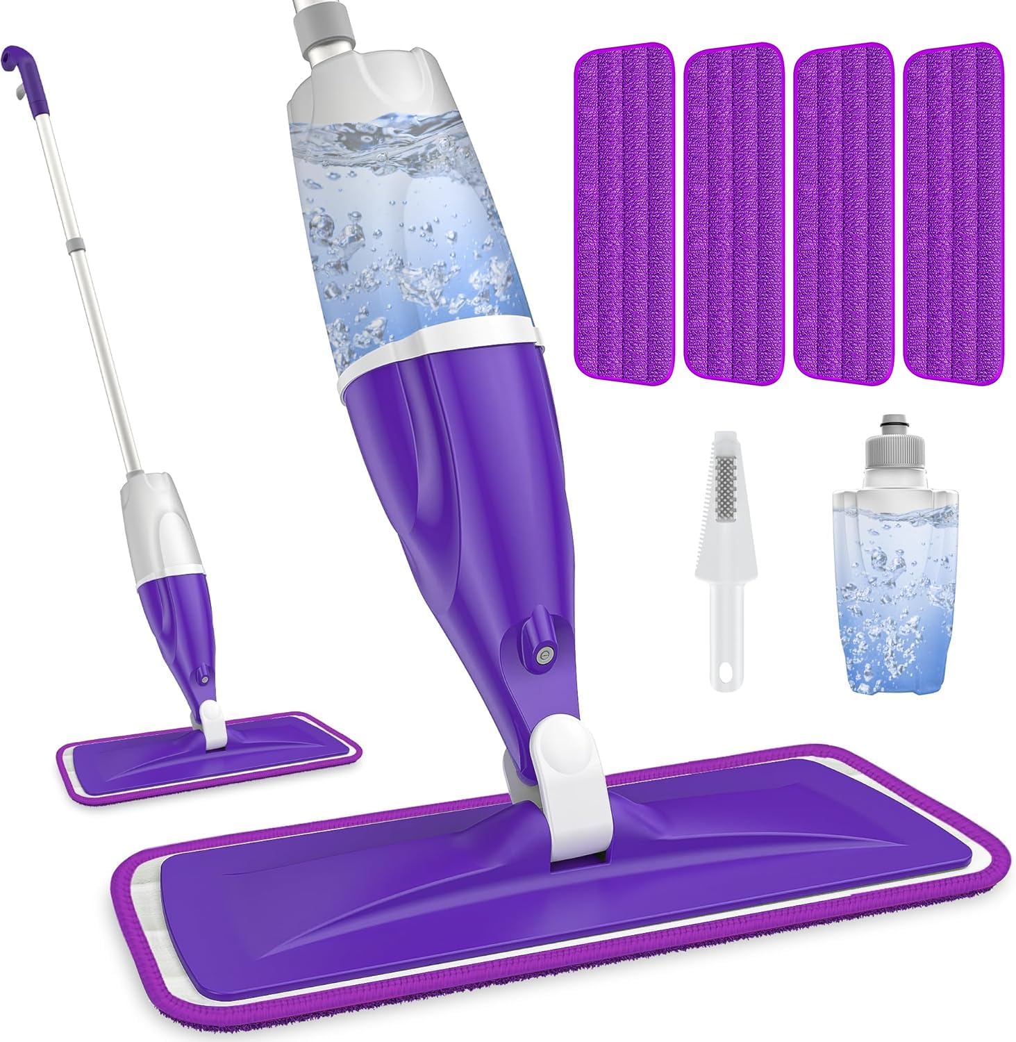 Spray Mops for Cleaning Floors Papclean Microfibre Floor Mops Flat Mop Wet Dry M...