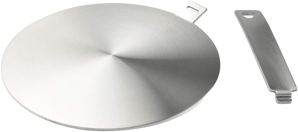 RUNZI Induction Hob Heat Diffuser Ring Plate,Induction Adapter Plate with Separa...