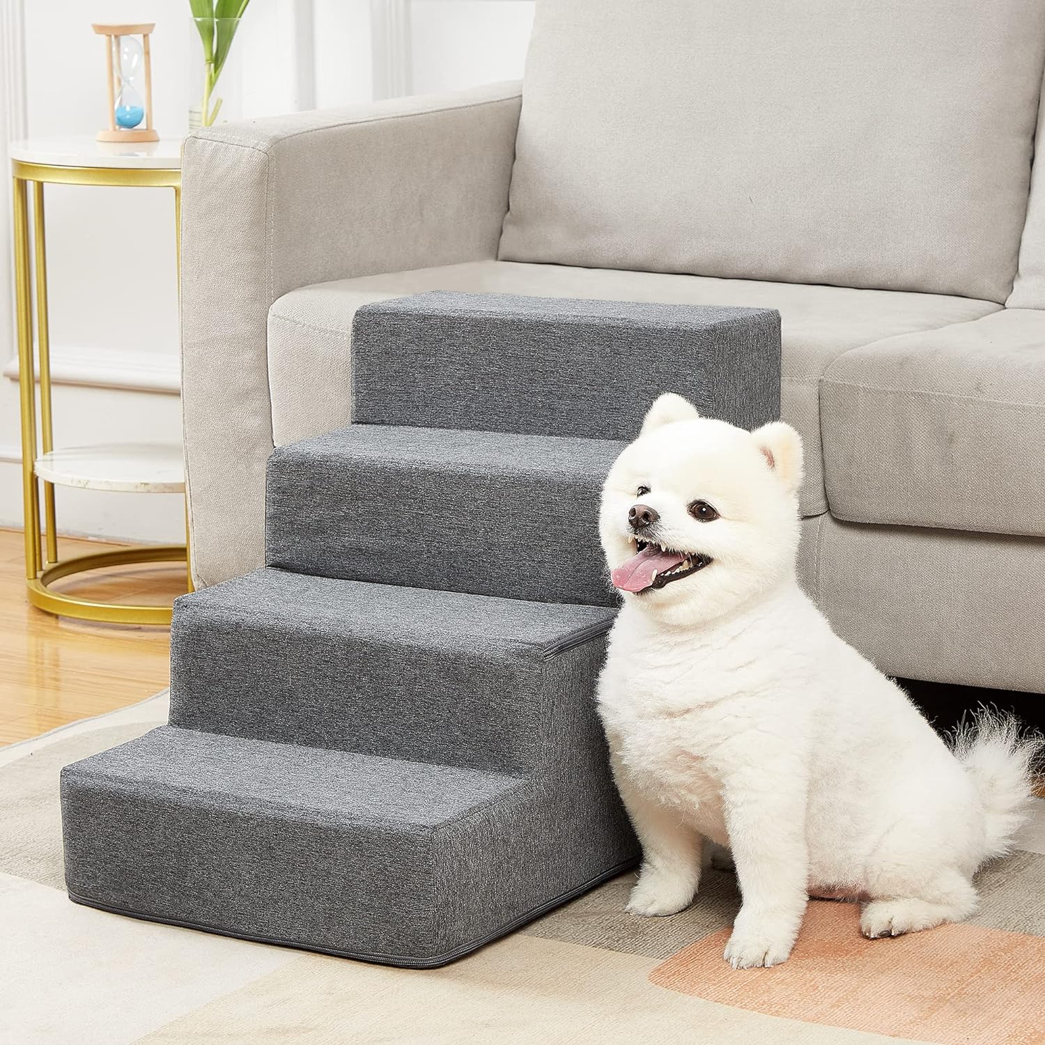 PetSafe CozyUp Folding Dog Stairs, Special Portable Dog Steps, Innovative Pet La...