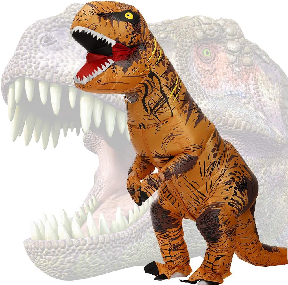 JASHKE Dinosaur Costume T-rex Costumes Inflatable Halloween Costumes Inflatable...