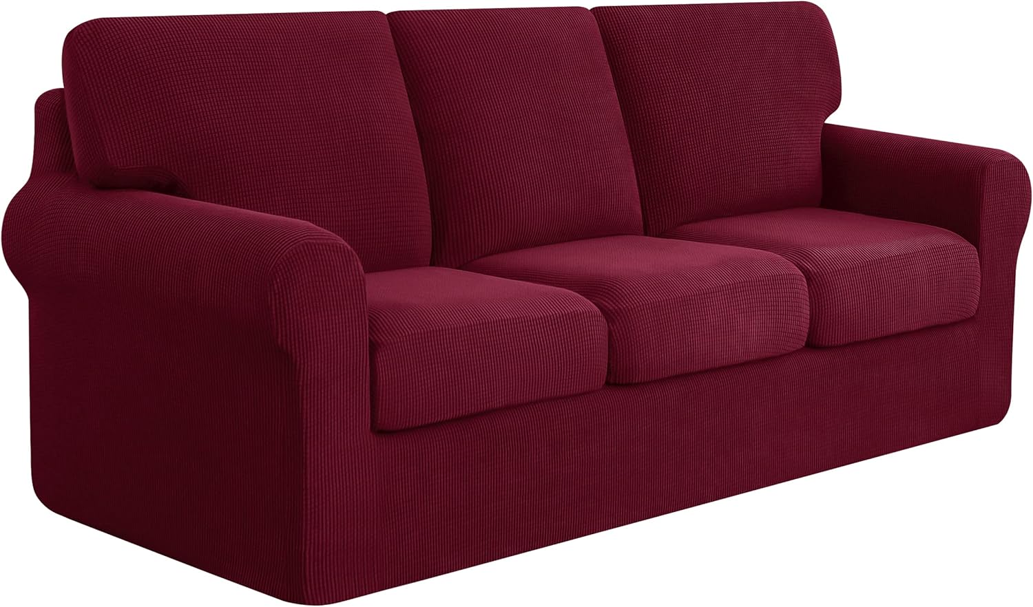 SUBRTEX 7 Pieces Stretch Sofa Slipcover, Special Couch Cover Set with Backrest C...
