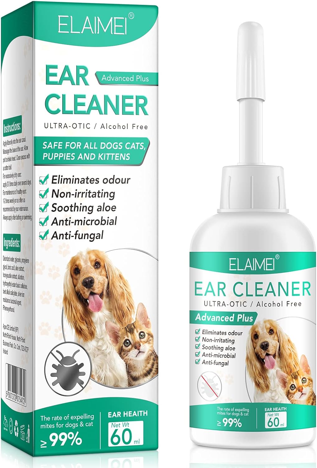 skin tag removal Ear Cleaner for Dogs,Dog Ear Drops for Infection Antibiotics,Do...
