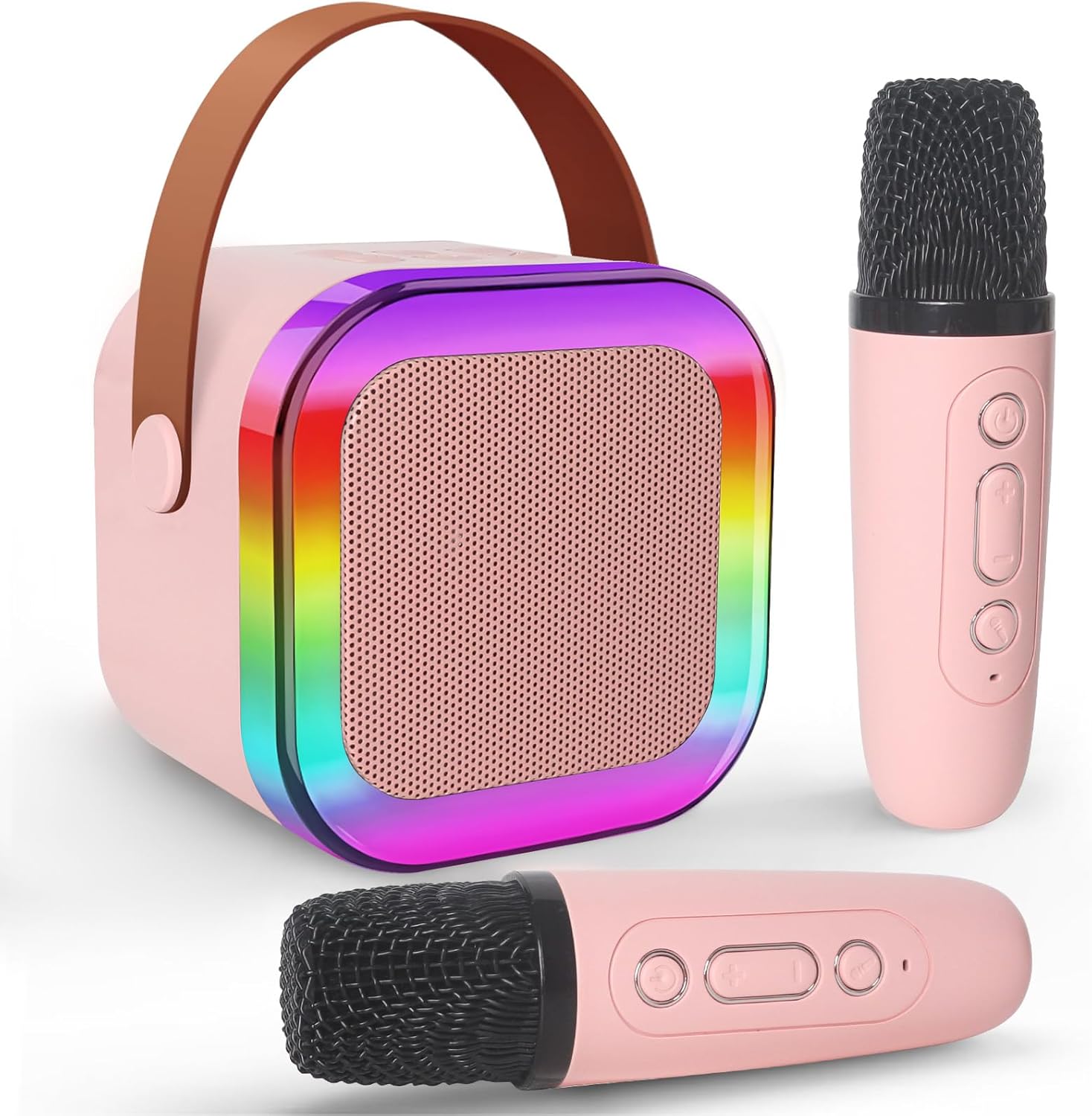 Jsdoin Karaoke Machine for Kids with 2 Microphones, Portable Karaoke Machine wit...