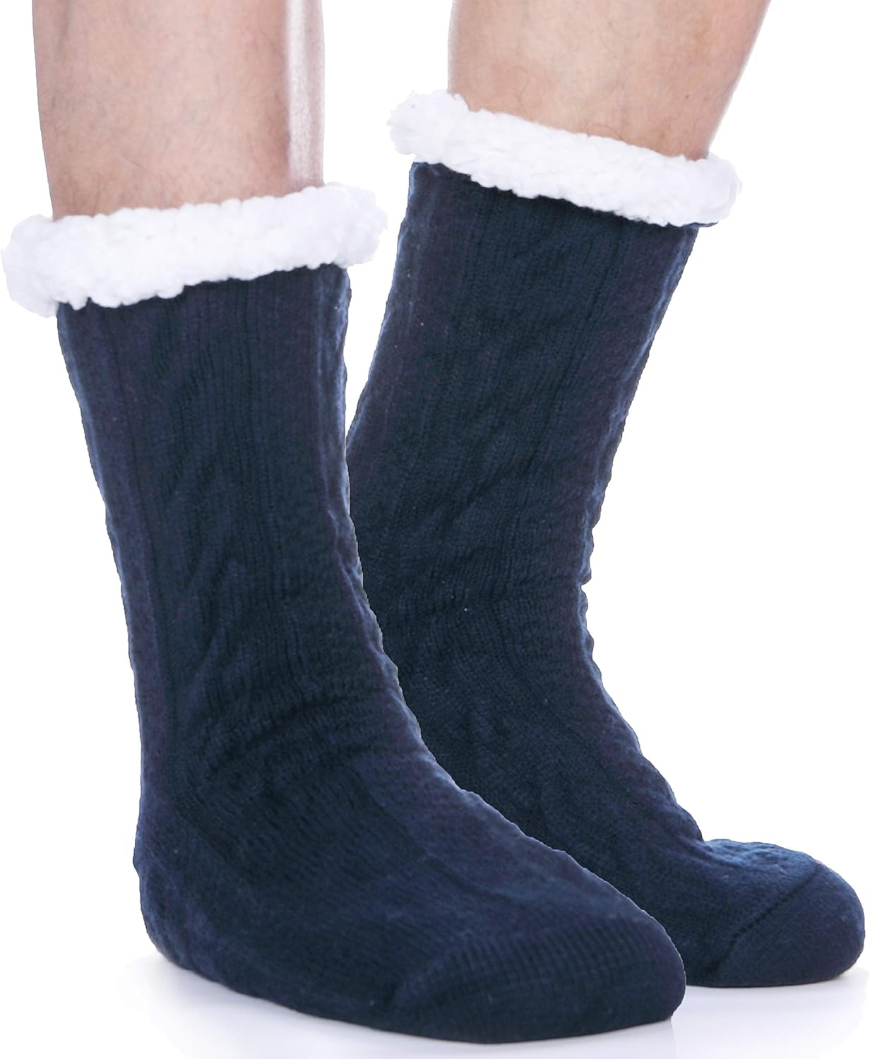 EBMORE Mens Slipper Socks, Special Thermal Winter Cosy Cabin Warm Socks, Innovat...