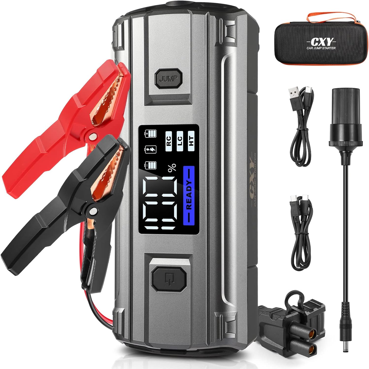 CXY T13Plus 2000A Jump Starter Power Pack,65W In/Out Fast Charging 12V Car Jump...