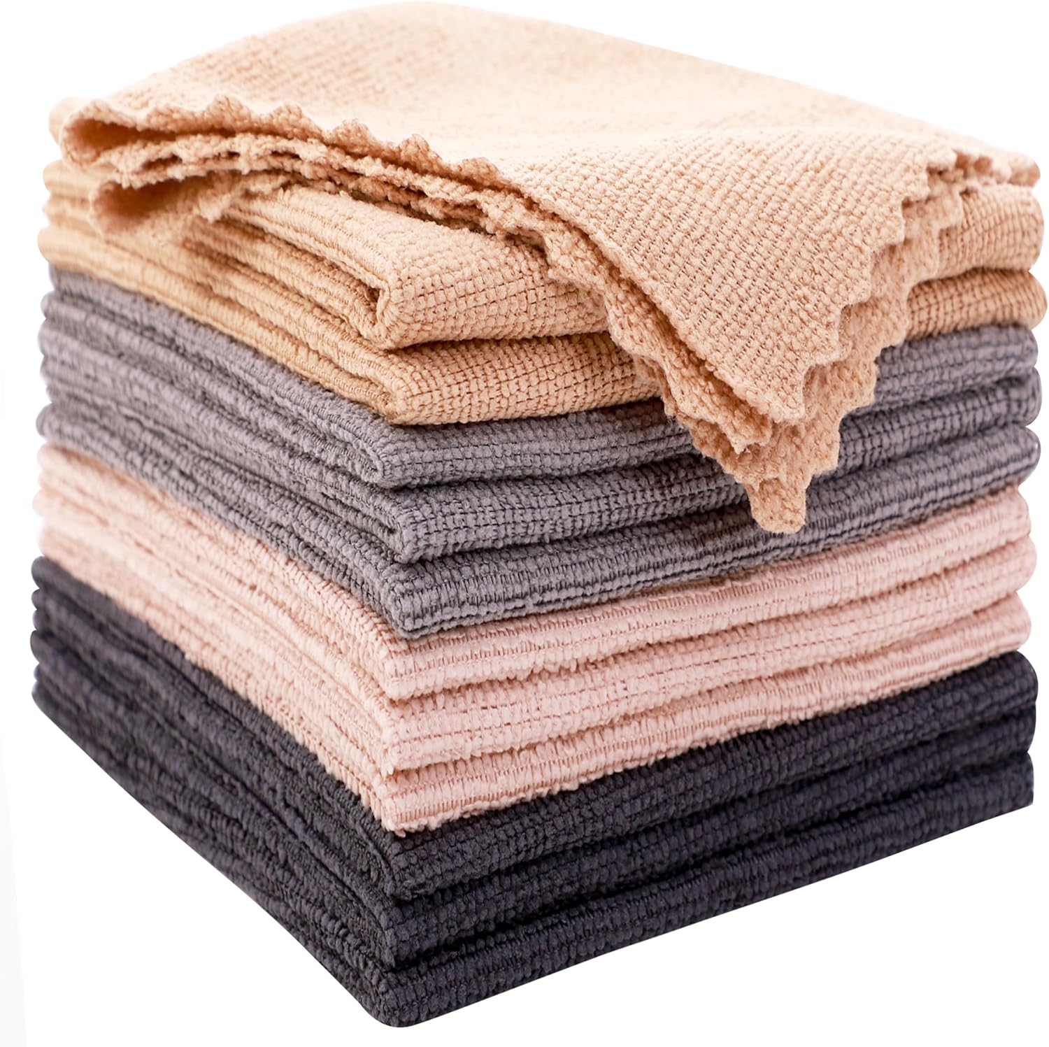 MOONQUEEN 12 Pack Microfiber Cleaning Cloth, Special Reusable Cleaning Rag, Inno...