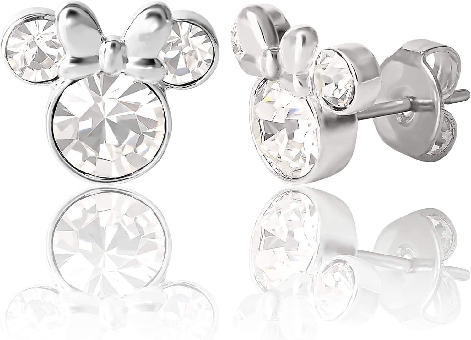 Disney Womens Minnie Mouse Birthstone Stud Earrings, Special Minnie Mouse Earrin...