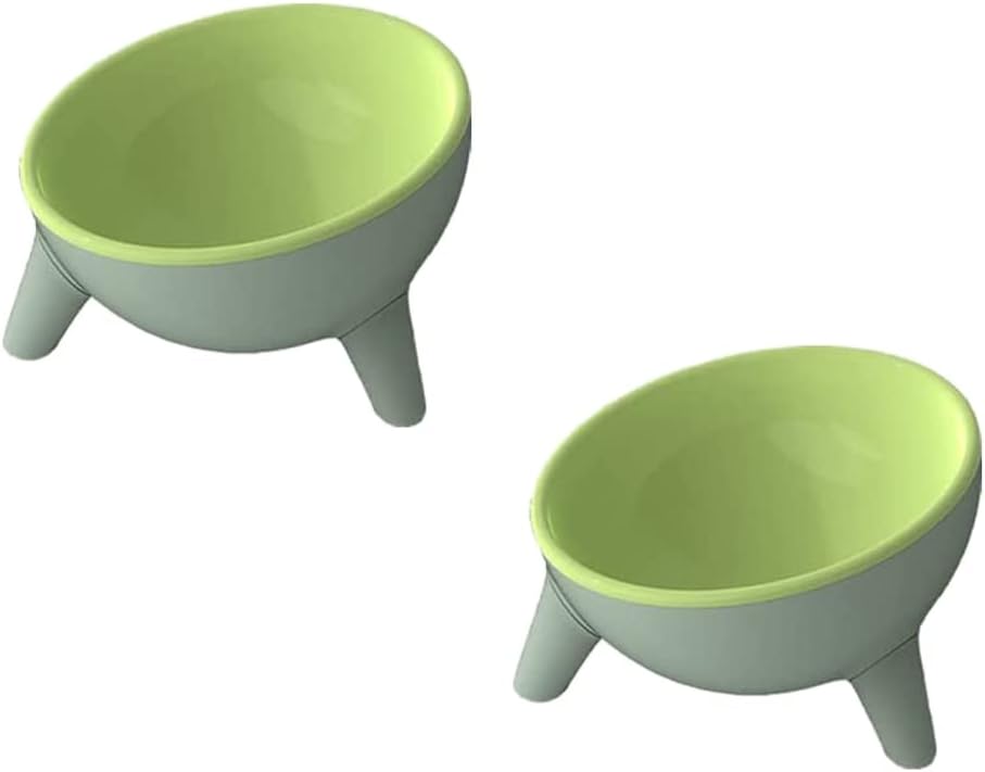 Cat Bowls Tilted Raised, Special Cat Feeding Bowls, Innovative Elevated Cat Food...