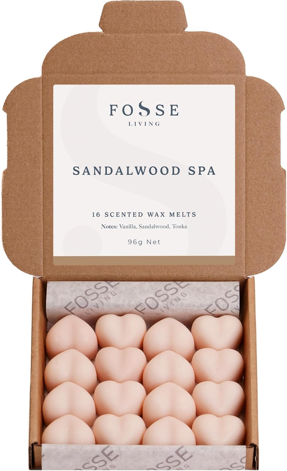 Sandalwood Spa Strong Scented Wax Melts 16 Pack - The Gift for Every Occasion –...