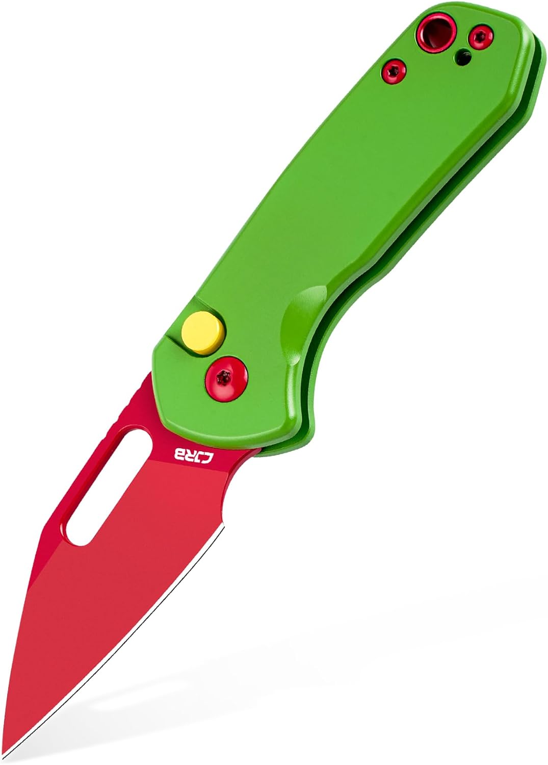 CJRB CUTLERY Mini Pyrite(J1933) Folding Pocket Knife,2.17" Spray Painted Pink AR...