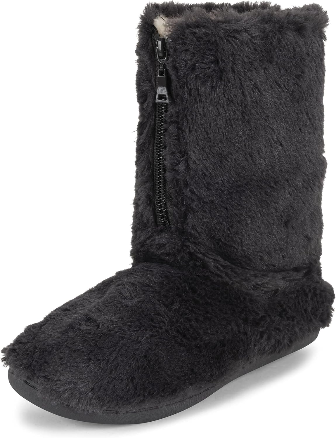 Polar Women's Boot Slippers, Special Memory Foam Comfortable Slippers with Zippe...