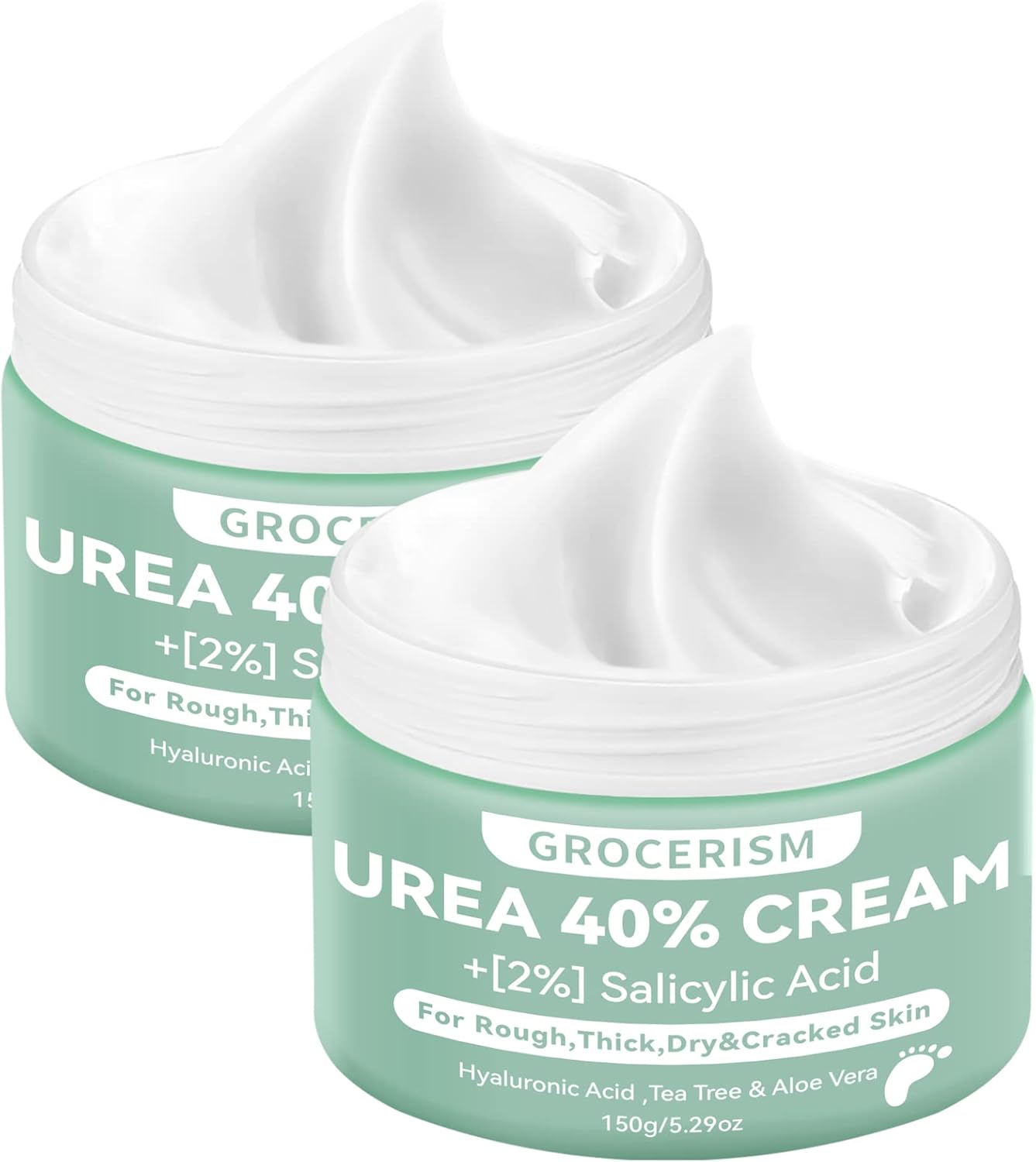 2 Packs Urea Foot Cream 40 Percent Plus 2% Salicylic Acid 5.30oz ||Foot Cream wi...