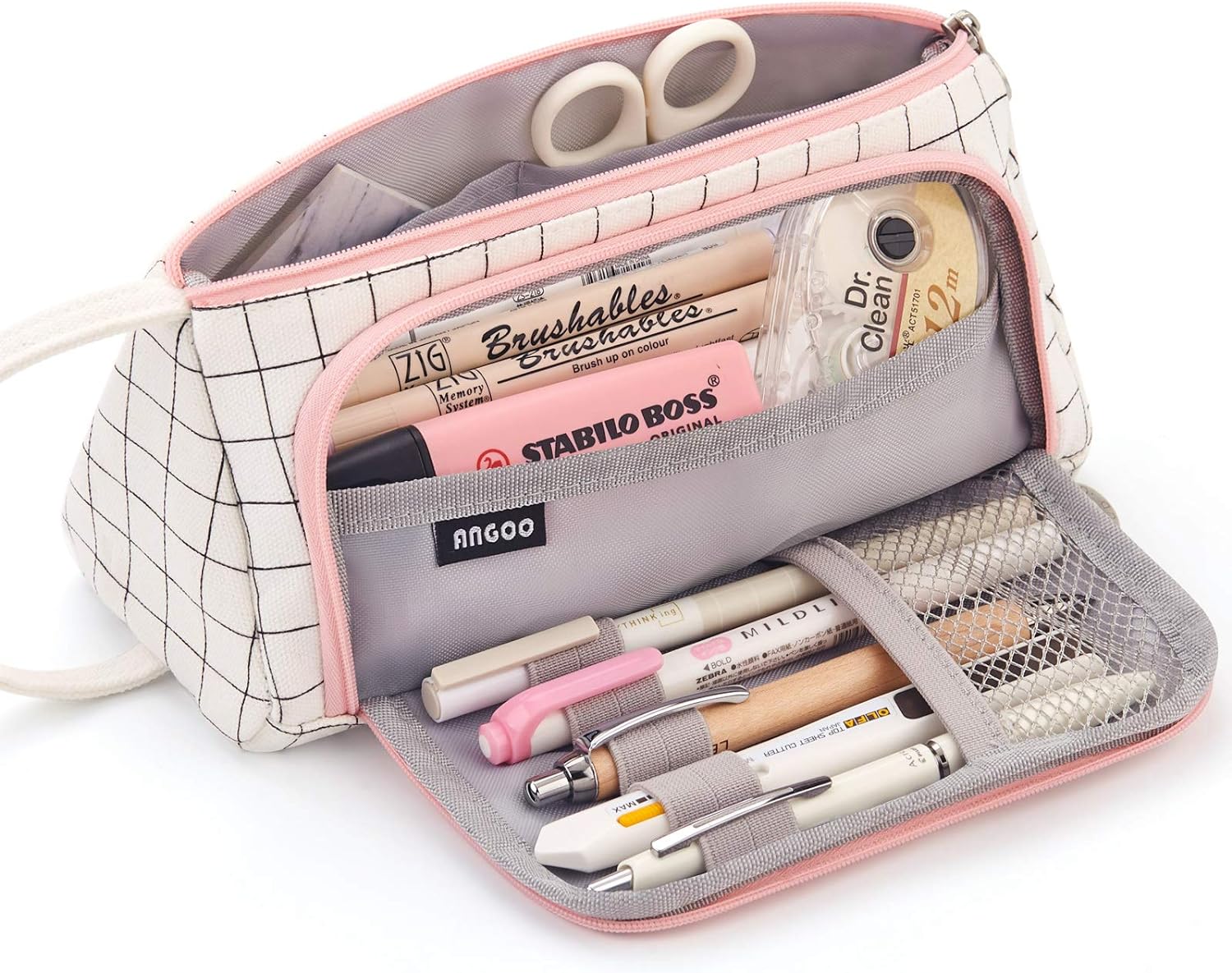 EASTHILL Big Capacity Pencil Case Pouch Pen Case Simple Stationery Bag School Co...