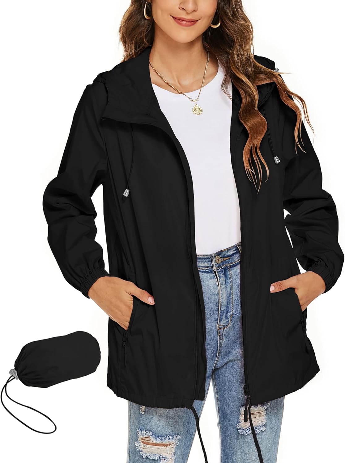 Rapbin Raincoat, Special Womens Waterproof Lightweight Rain Jacket, Innovative W...