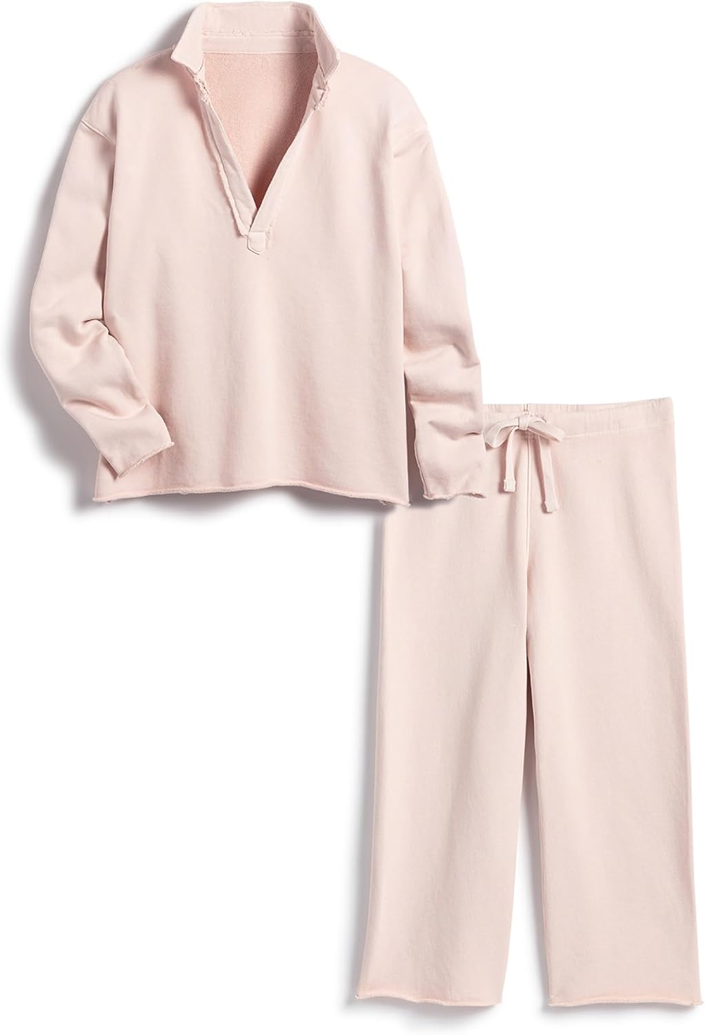 Lounge Sets for Women 2 Piece Outfits Long Sleeve V Neck Pullover Sweatshirts Wi...