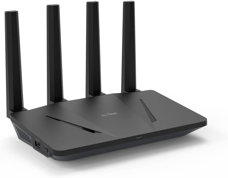 GL.iNet GL-AX1800(Flint) WiFi 6 Router, Special Dual Band Gigabit Wireless Inter...