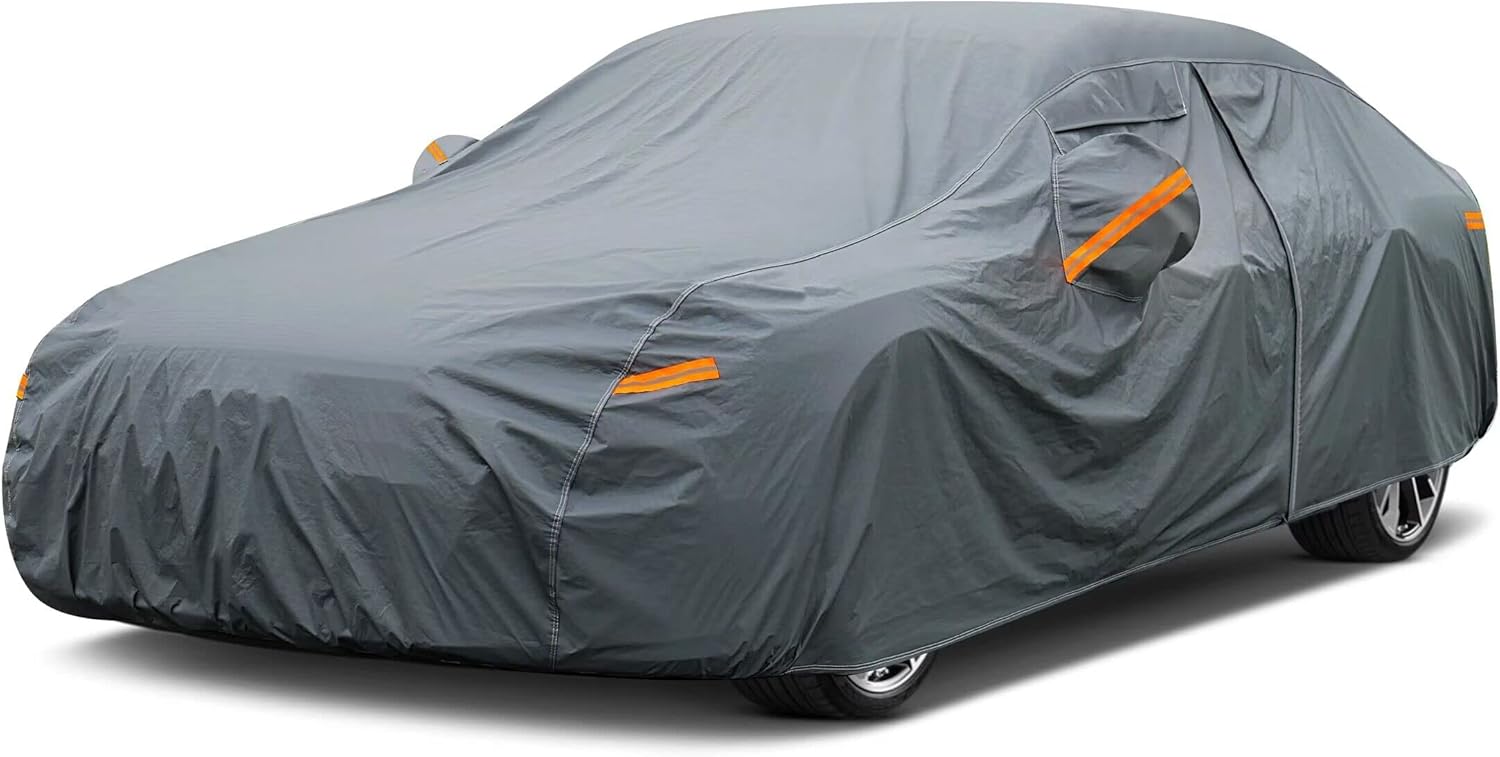 16 Layers Car Cover Waterproof All Weather, Heavy...