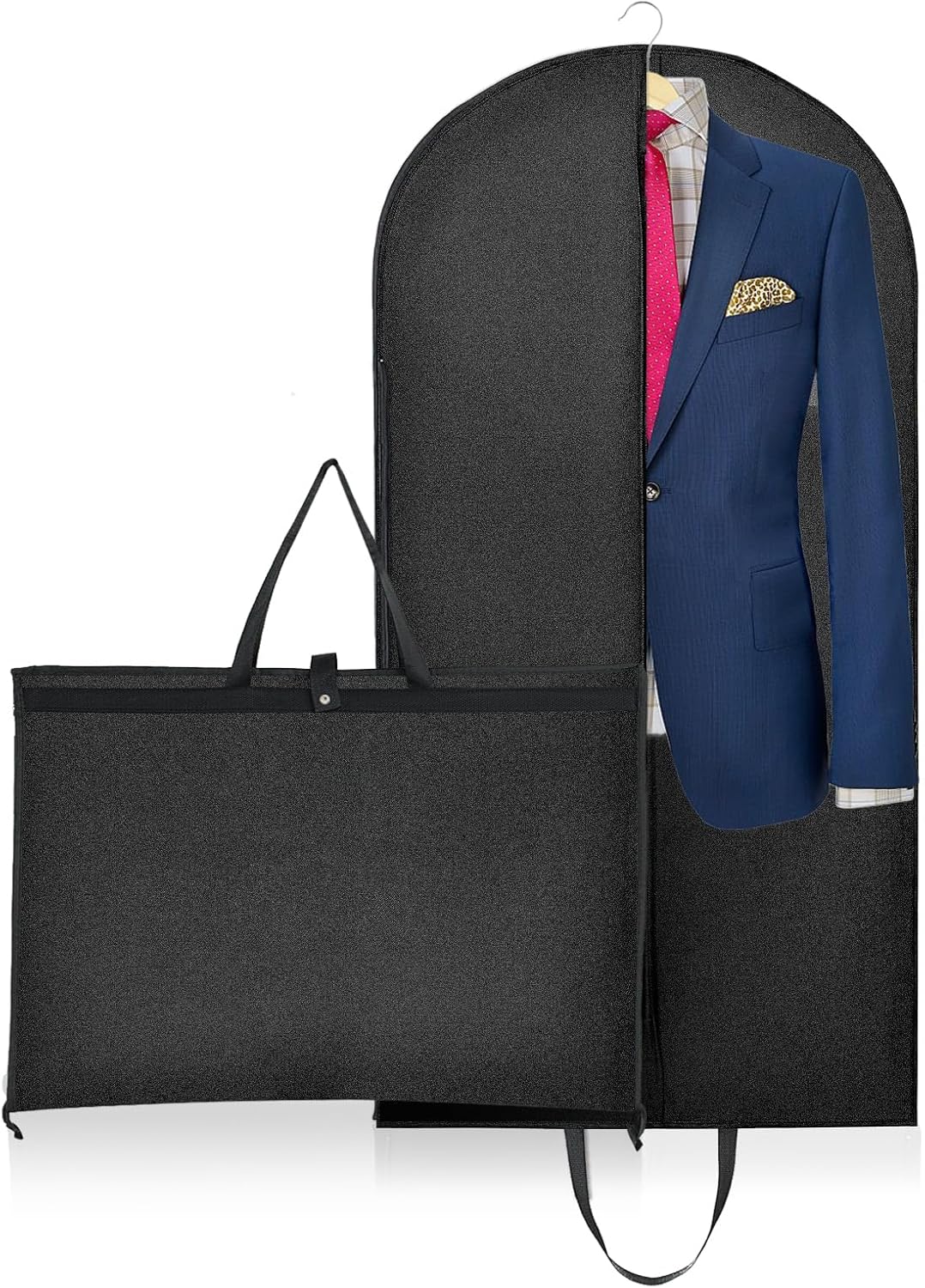Niviy Suit Bag 120 * 60cm Foldable Suit Carriers for Men, Travel Garment Bag wit...