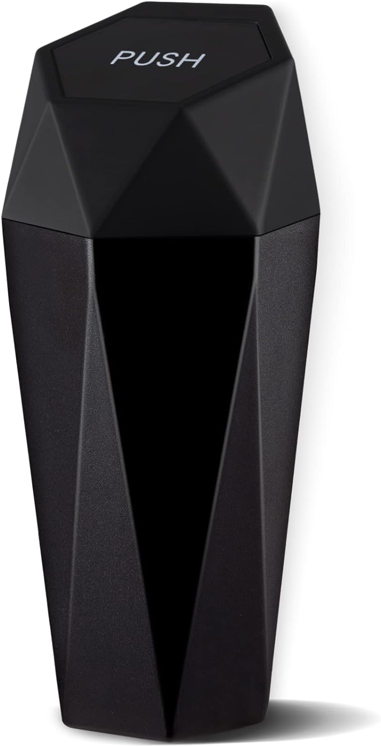 JUSTTOP Car Trash Can, Special Automatic Portable Trash Can with Lid, Innovative...