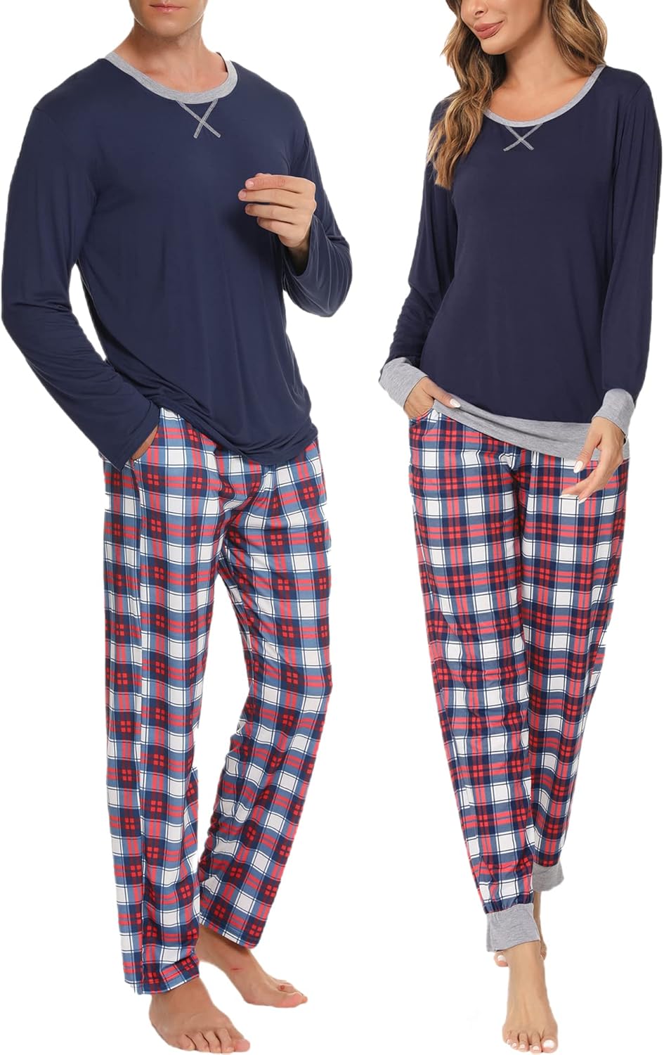 SWOMOG Men Pajamas Set, Special Sleepwear for Comfortable Nightwear, High-Qualit...