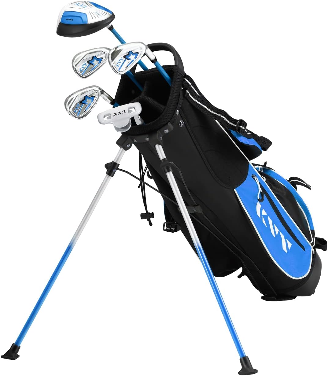 KVV Junior Complete Golf Club Set for Kids/Children Right Hand, Includes Oversiz...