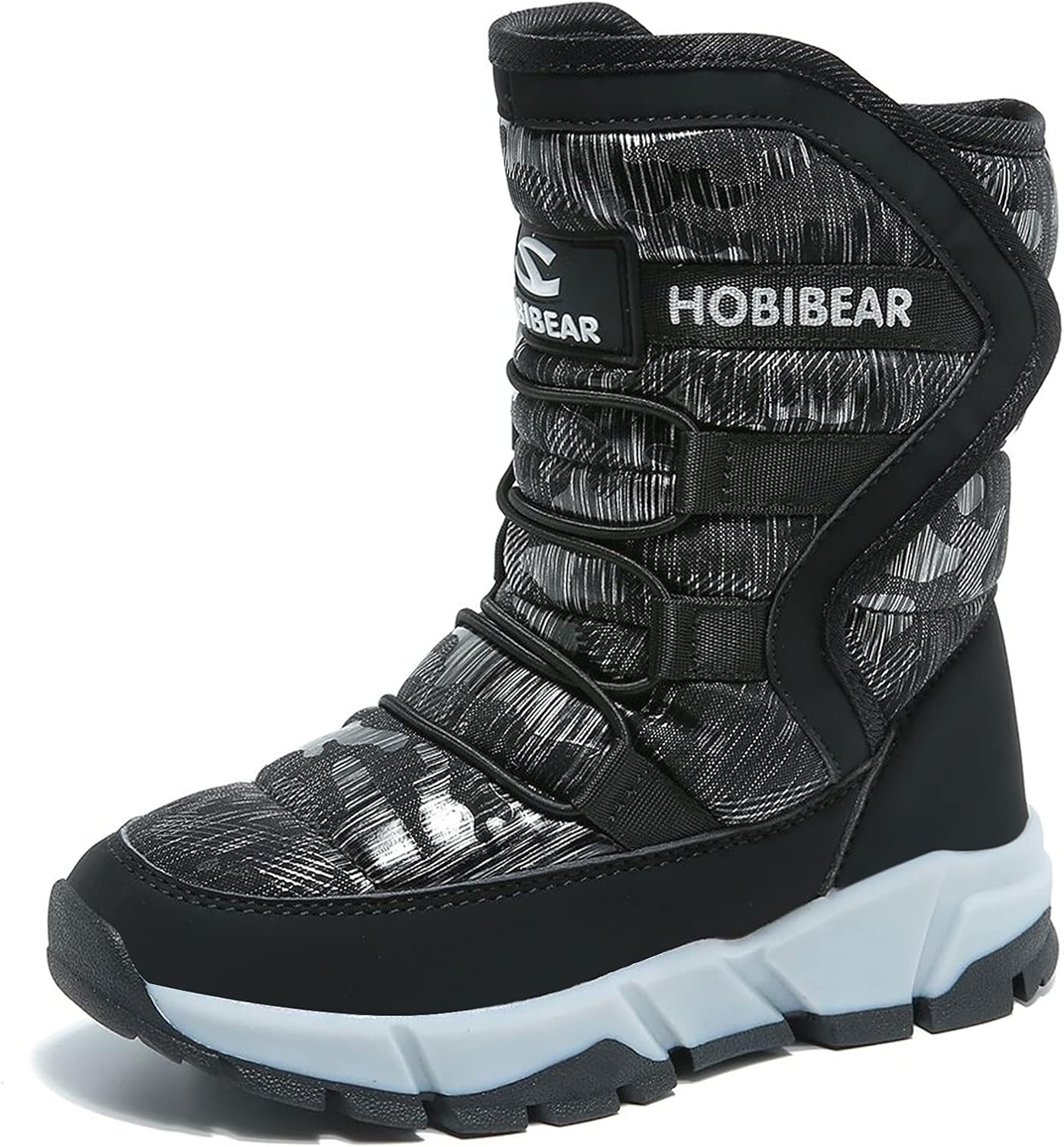 GUBARUN Boys Snow Boots Winter Waterproof Slip Resistant Cold Weather Shoes (Tod...