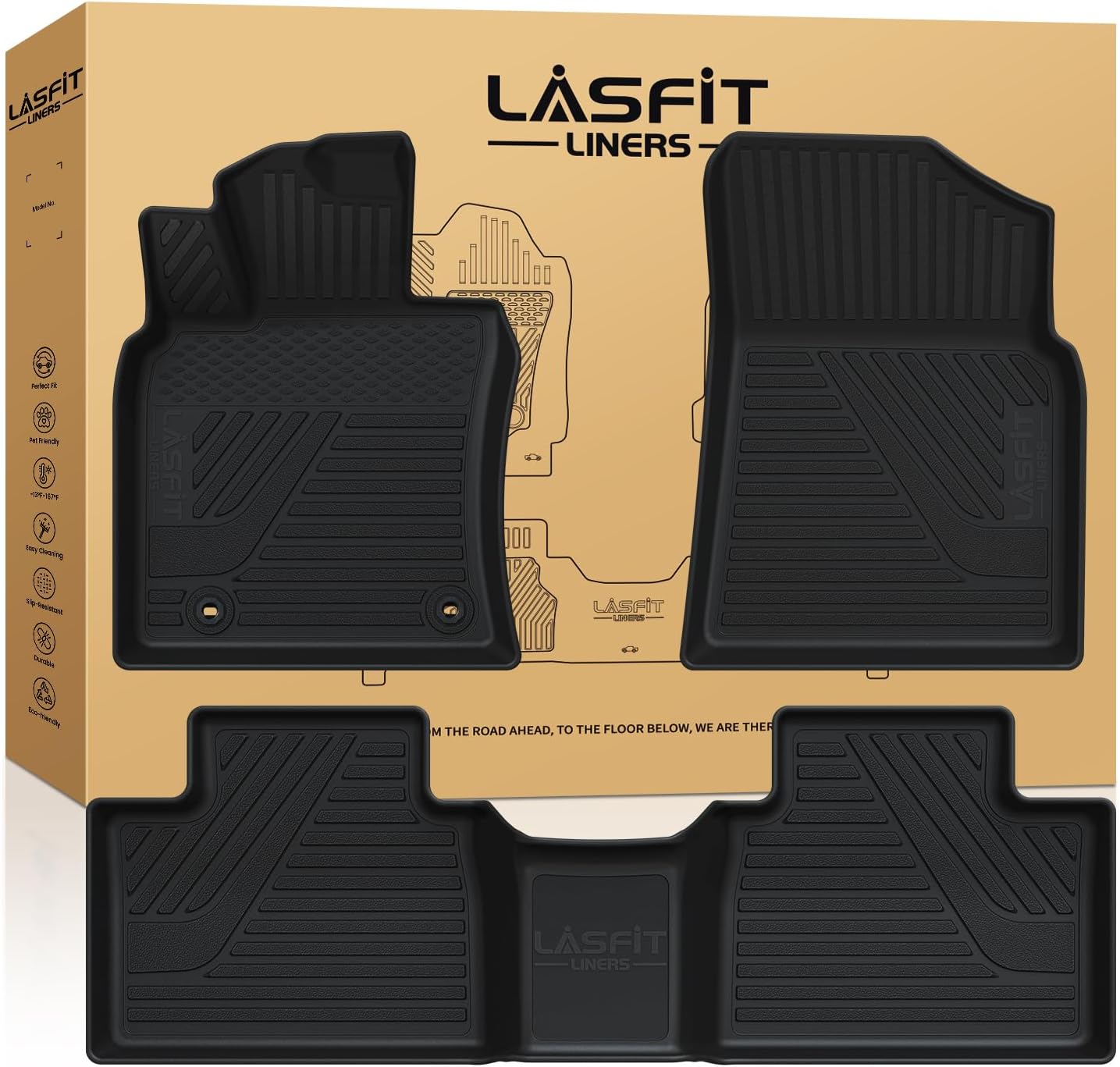 LASFIT Floor Mats, Affordable Floor Liners for Toyota Camry 2025 (Include Hybrid...