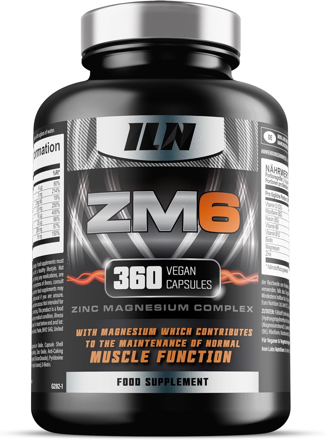 ZM6 Zinc Magnesium Supplement, Special High Strength Zinc Supplement, Unique Inn...