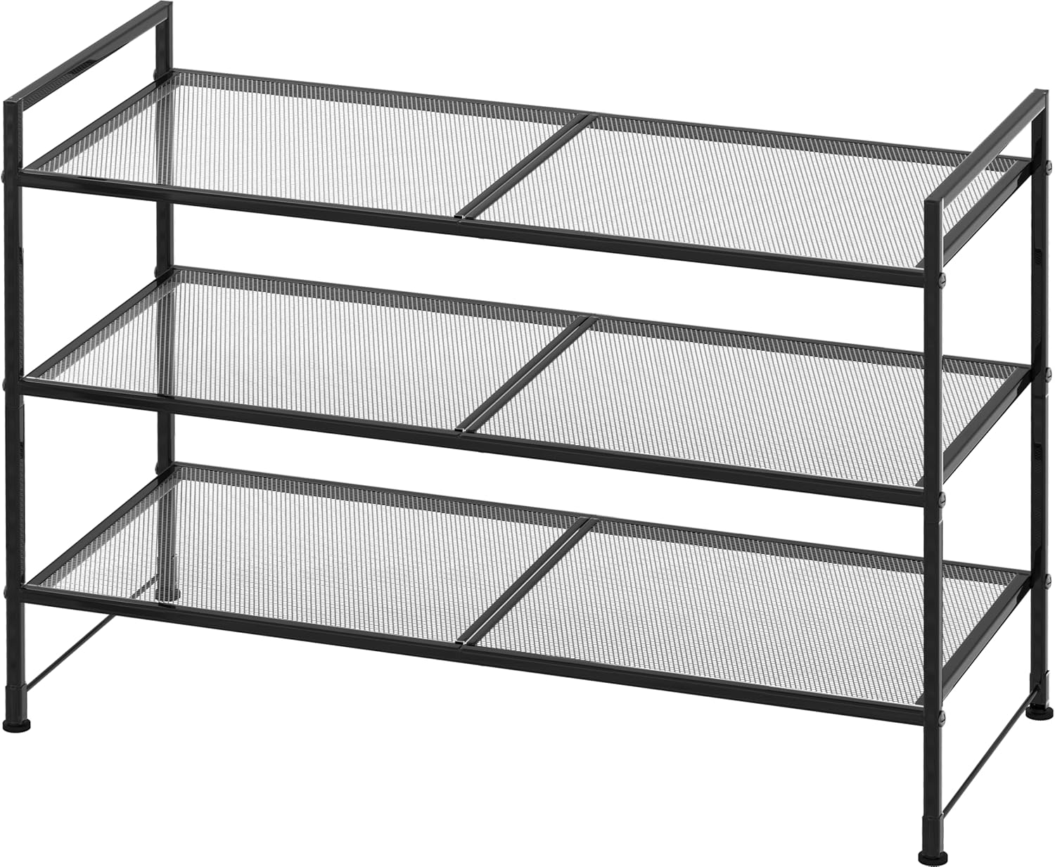 Simple Houseware Stackable Mesh Shoe Rack, Special Shoe Organizer for Space-Savi...