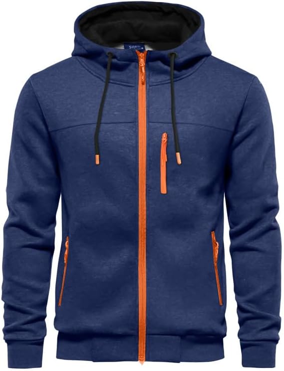 CTU Mens Hoodies Zip Up Long Sleeve Fleece Jacket Hooded Sweatshirt for Men S-3X...