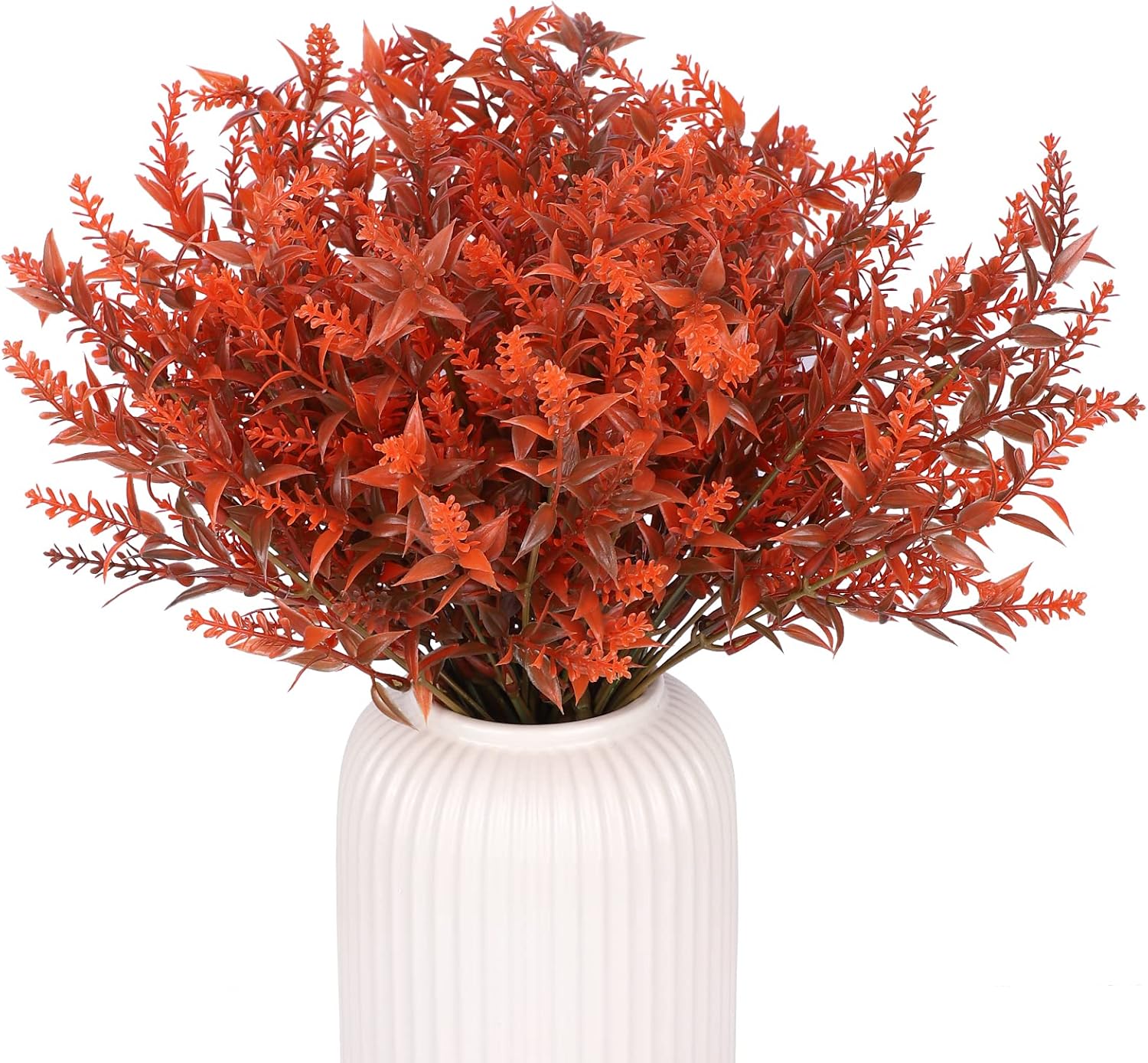 Leixi 8 Bundles Artificial Fall Flowers No Fade Faux Autumn Plants, Fake Indoor...