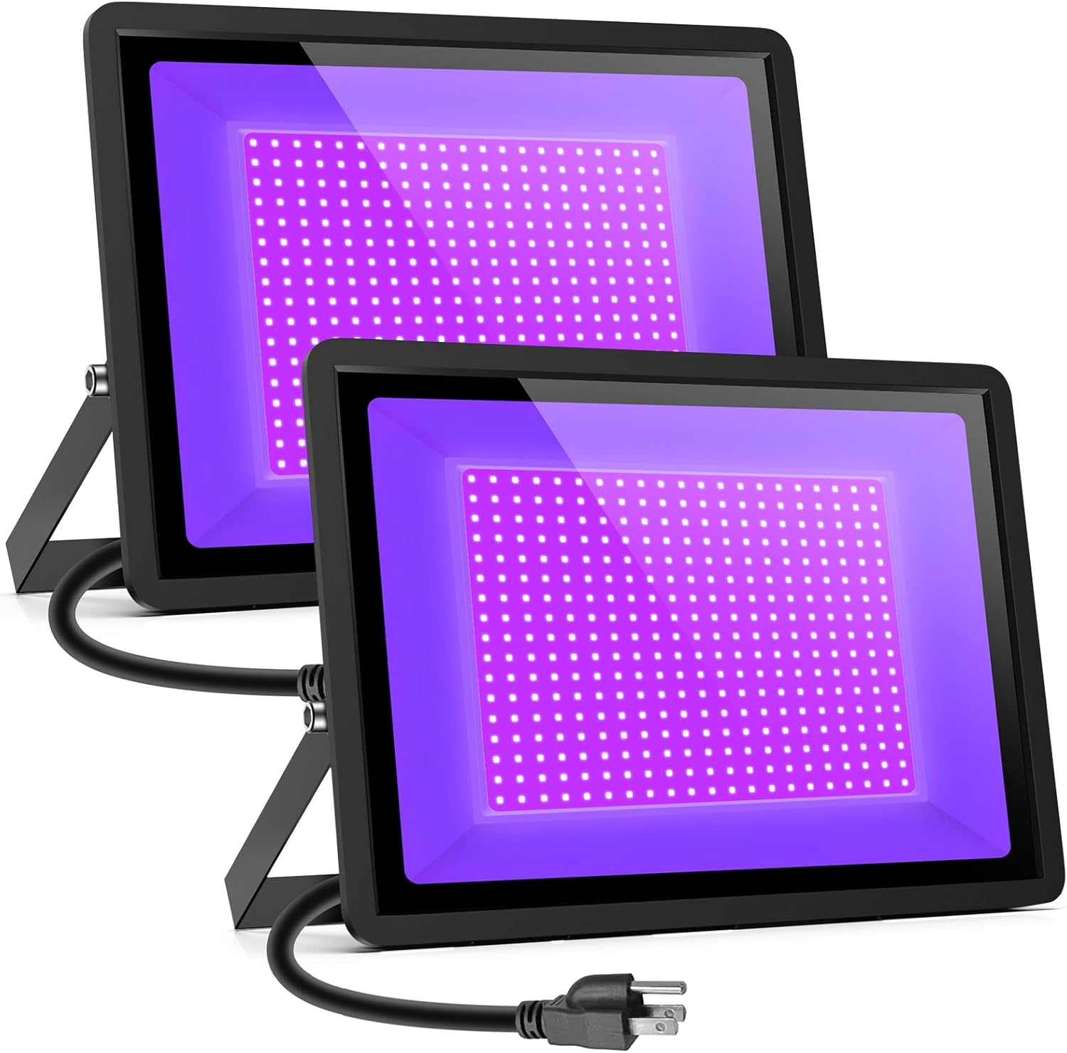 Black Lights 500W LED Black Flood Light with Plug(6ft Cable) for Body Paint, Flu...