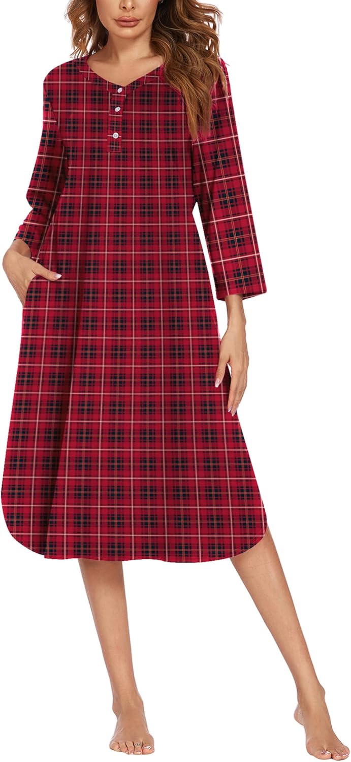 Ekouaer Womens Long Nightgown, Special Womens Slee...