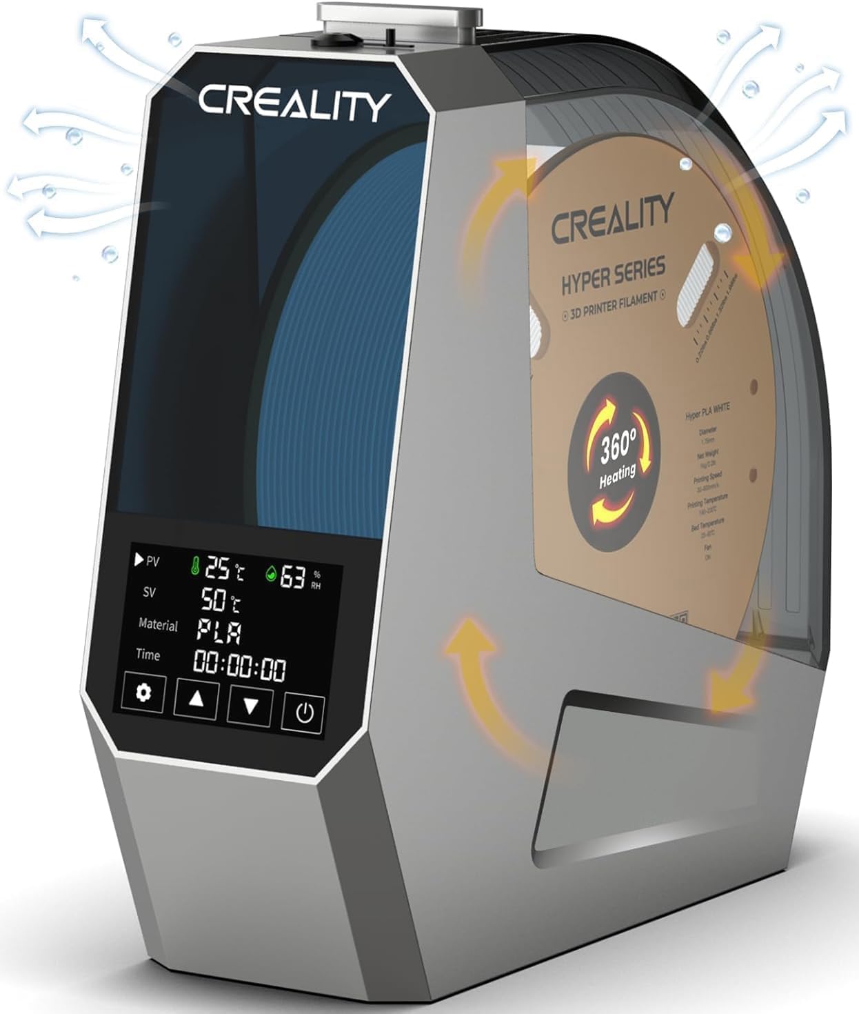 Creality Official Space PI Filament Dryer Box, 3D Printer Filament Dryer Box wit...