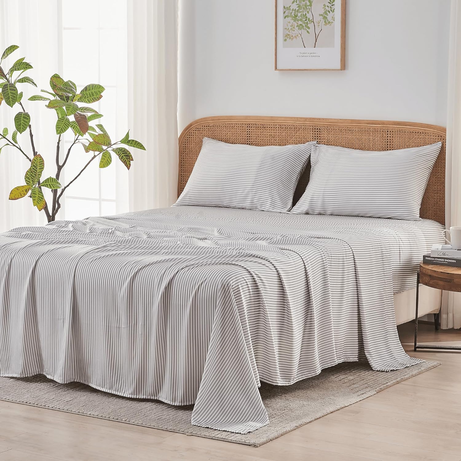 Sijo AiryWeight Tencel Sheet Set, 100% Lyocell Derived from Eucalyptus, Buttery...