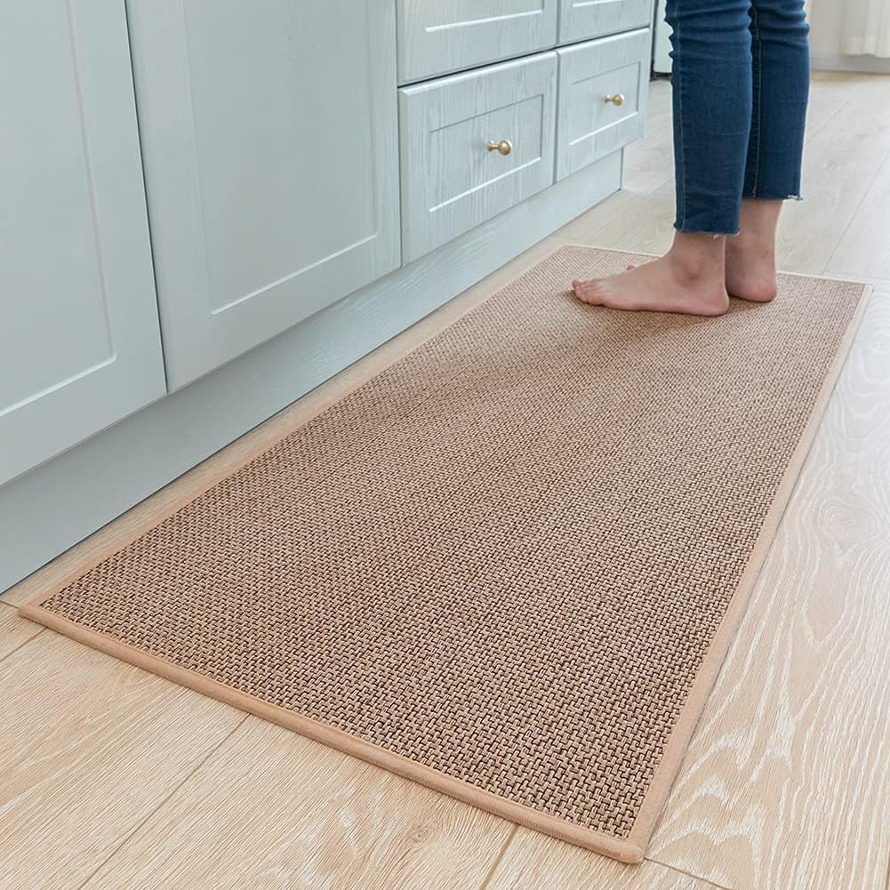 Kitchen Rugs and Mats Non Skid Washable, Absorbent Runner Rugs for Kitchen, Fron...