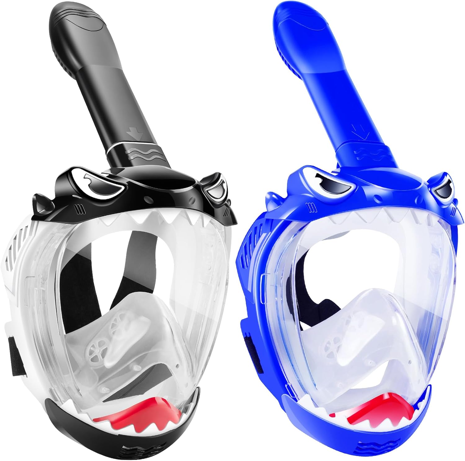 Full Face Snorkel Mask for Kids, Kids Snorkeling Set 180 Degree Panoramic View,...
