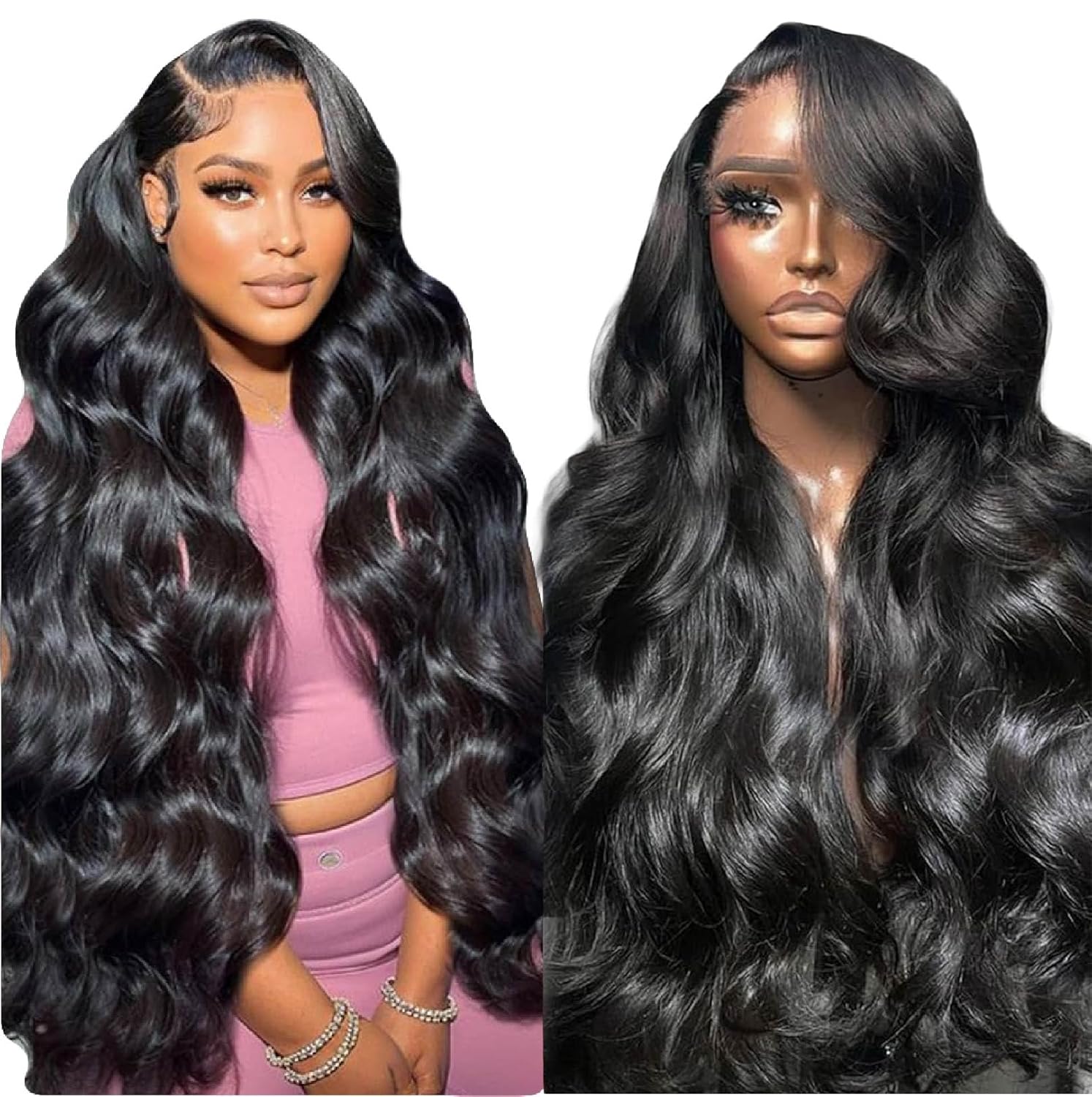 hogu 30inch 13x6 Lace Front Wigs Human Hair 200 Density Hd Lace Front Wigs Human...