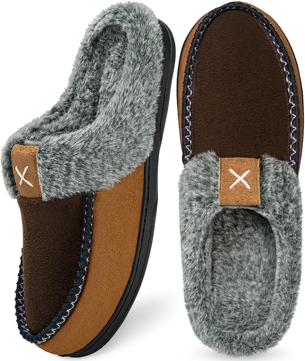 Homitem Men's Memory Foam Slippers, Special Fuzzy...