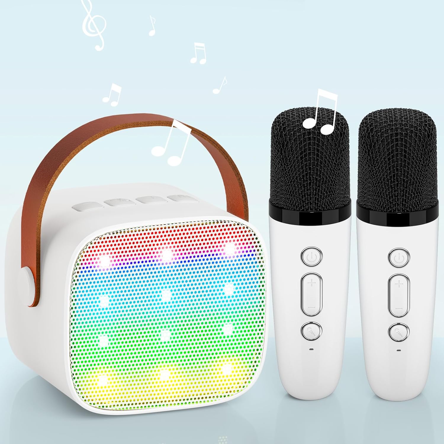 Kids Karaoke Machine, Upgrade Wowstar Karaoke Machine with 2 Wireless Microphone...