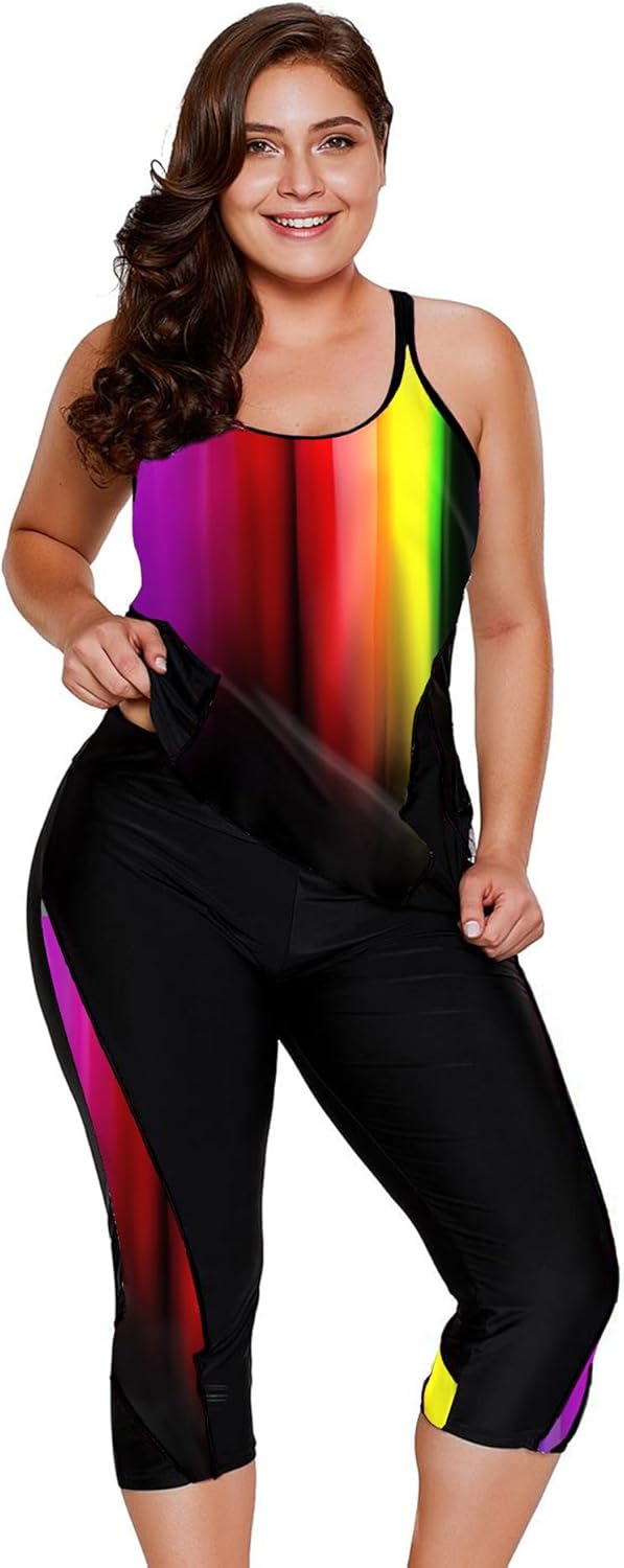 LALAGEN Women's Plus Size Swimsuit, Special 2024 Swimwear with Modest Rash Guard...