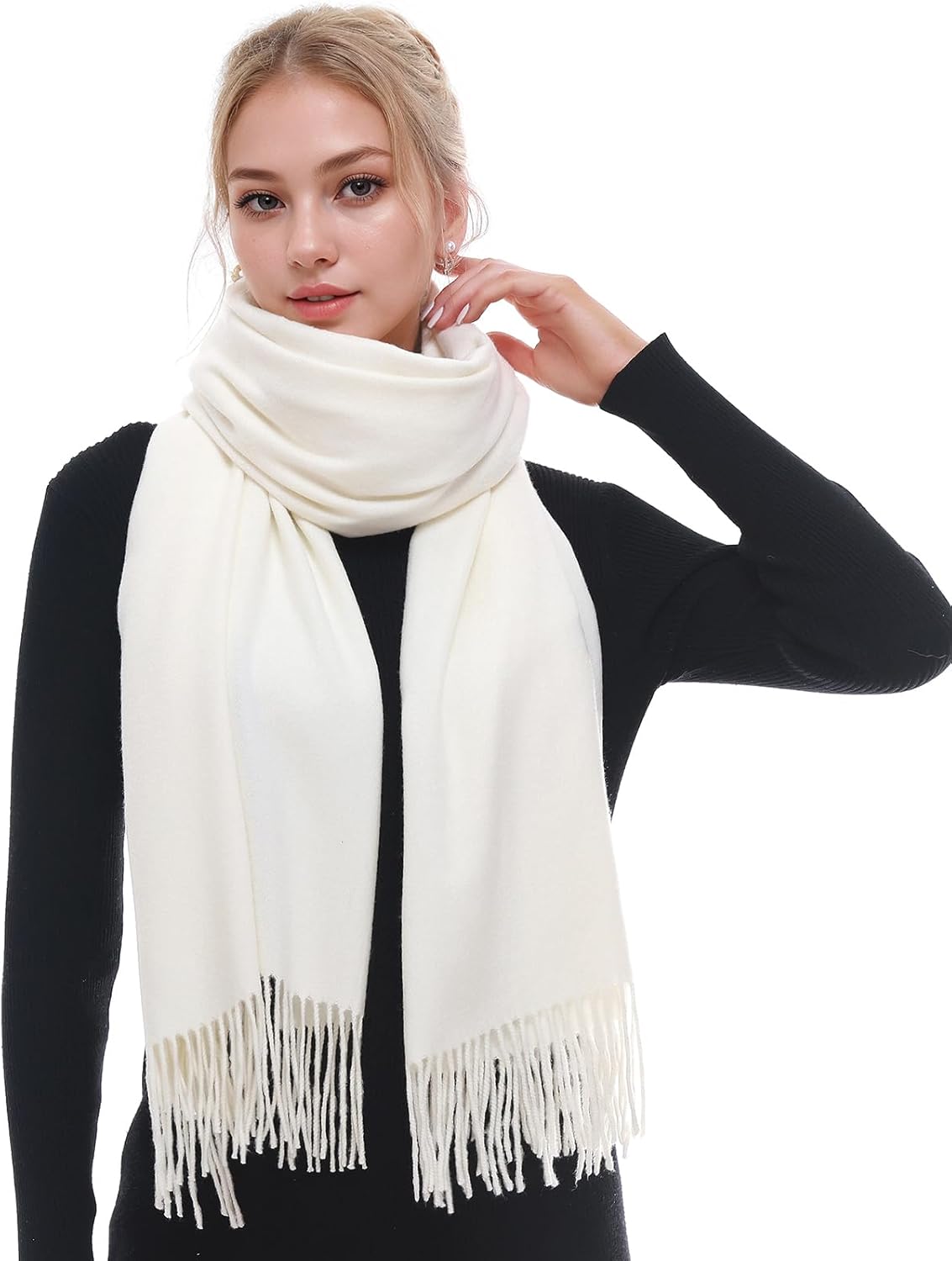 RIIQIICHY Ladies Scarf for Women Scarves Wraps Winter Scarf Pashmina Shawl Weddi...