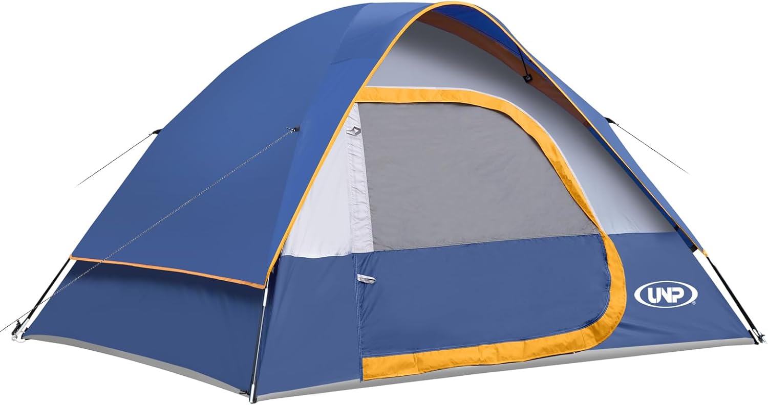 Waterproof Windproof Camping Tent, Special Portable 4 Person Tent with Rainfly,...