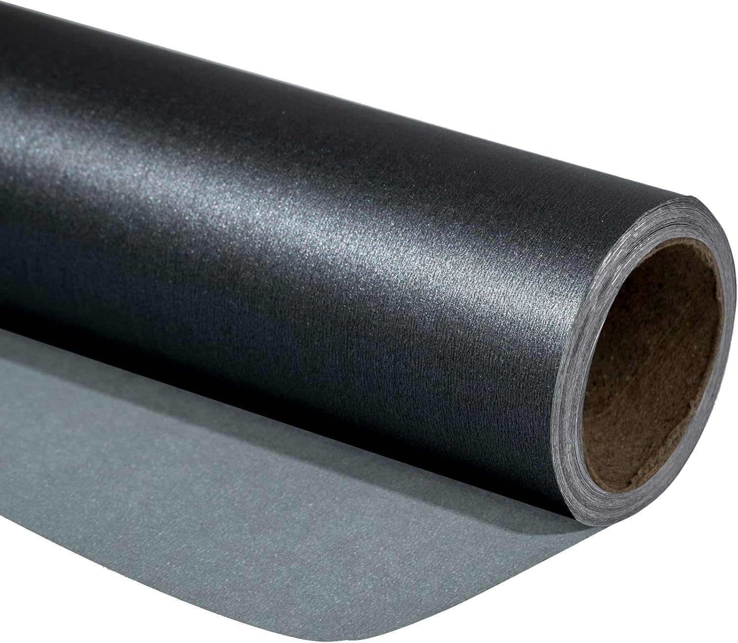 RUSPEPA Black Matte Wrapping Paper - 43.2 cm X 10 m - Solid Color Pearly - lustr...