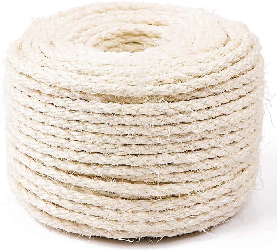 Quality SGAVAHSG Natural Sisal Rope for Cat Scratching Post Repair, Premium Cat...