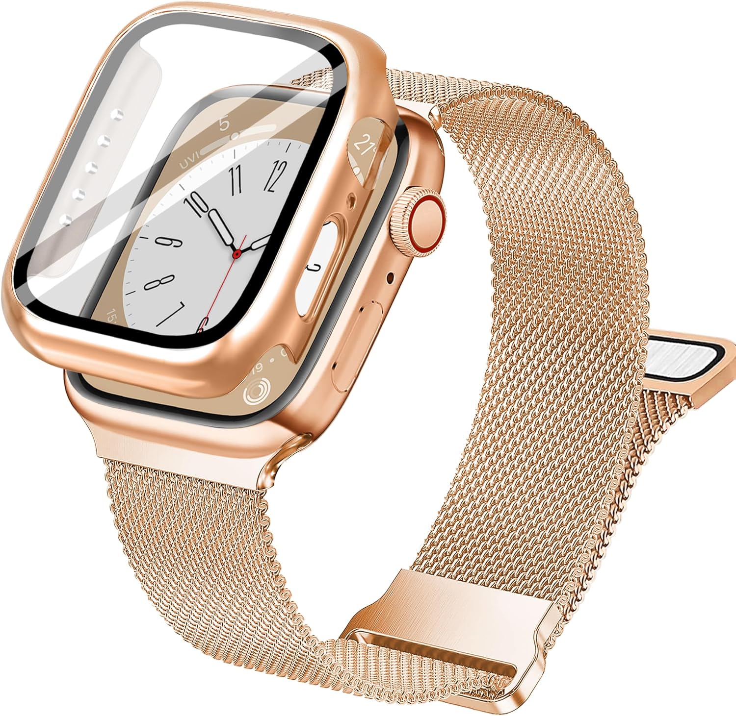 Vamyzji Compatible with Apple Watch Strap+40mm Protective Case with Screen Prote...