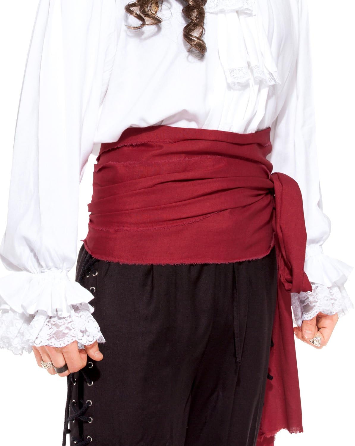 ThePirateDressing Pirate Medieval Renaissance Halloween Costume Large Sash Red (...