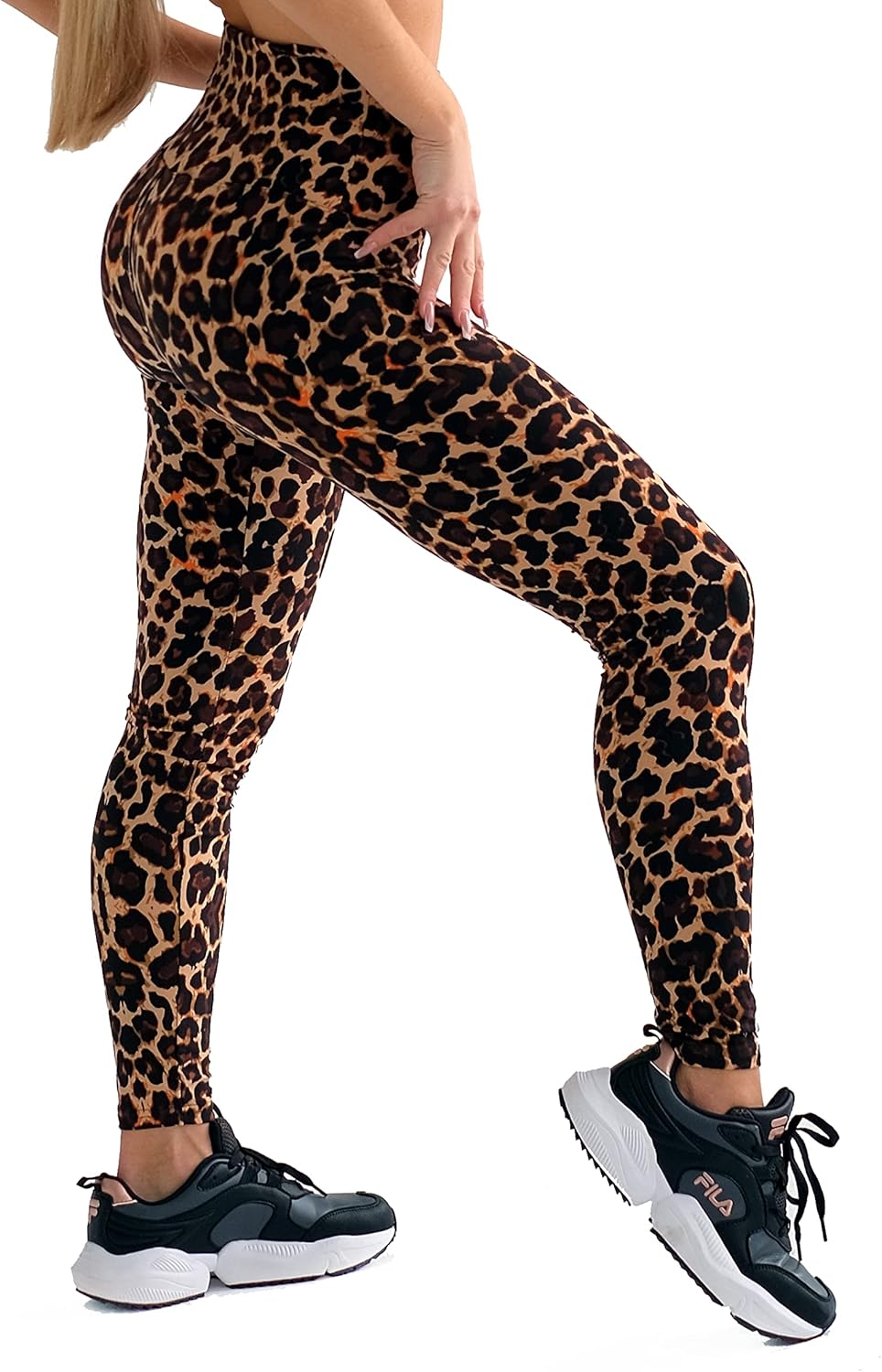 High Waist 4 Way Stretch Yoga Workout Ankle Length No See-Through Soft Squat Pro...